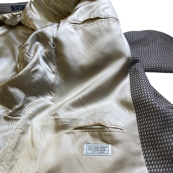 R Raspinni Uomo Brown Blazer, 44L - Picture 8 of 9